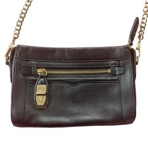 Rebecca Minkoff | Black Leather Crossbody Purse